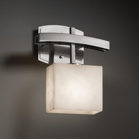 Justice Design Group Archway ADA 1-Light Wall Sconce CLD-8597-55-NCKL